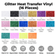 Glitzer-Heat-Transfer-Vinyl (16 Stk.)