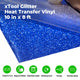 Marineblaue Glitzer-HTV-Heat-Transfer-Vinyl-Rolle
