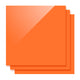 3 mm Orange opake glänzende Acrylplatte Plexiglas für Diodenlaser-Schneiden (3 Stk.)