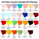 3 mm Farbiges Acrylmuster-Set (27 Stk.)