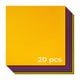 1 mm 10-Farben Duo-Filzstoff-Quadrate (20 Stk.)