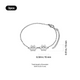 Silber Edelstahl Hundepfoten Armband (3 Stück)