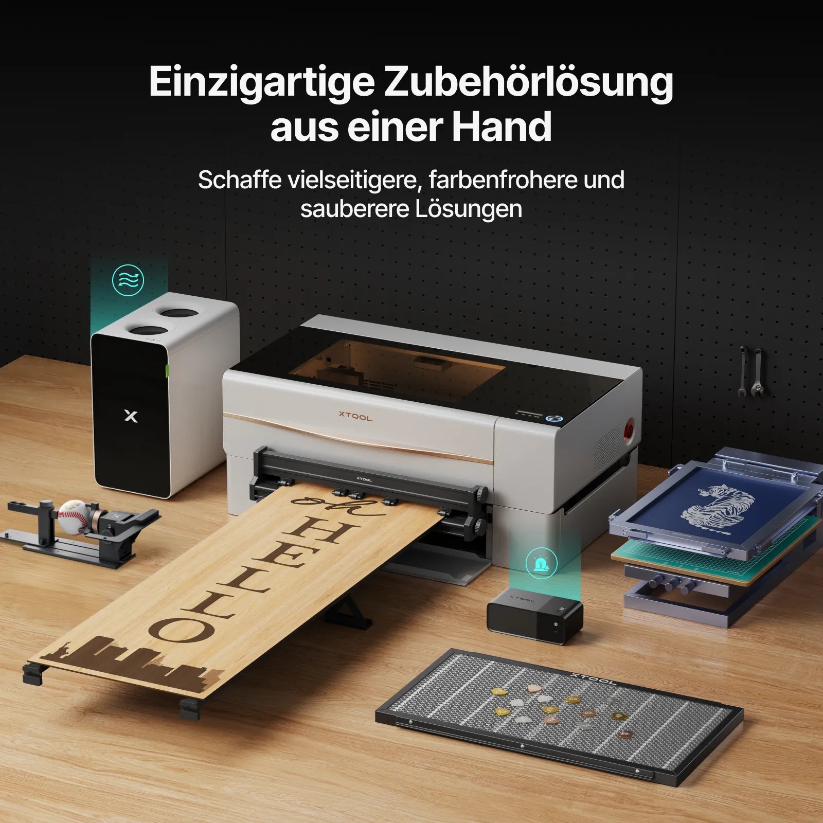 xTool P2S 55W Desktop CO2 Laser Cutter