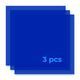 3 mm blaue, transluzente, glänzende Acrylplatte Plexiglas (3 Stk.)