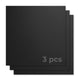 3 mm mattiertes schwarzes Acrylplexiglas (3 Stk.)