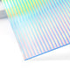 3 mm schillerndes blau gestreiftes transparentes Acrylplexiglas (3 Stk.)