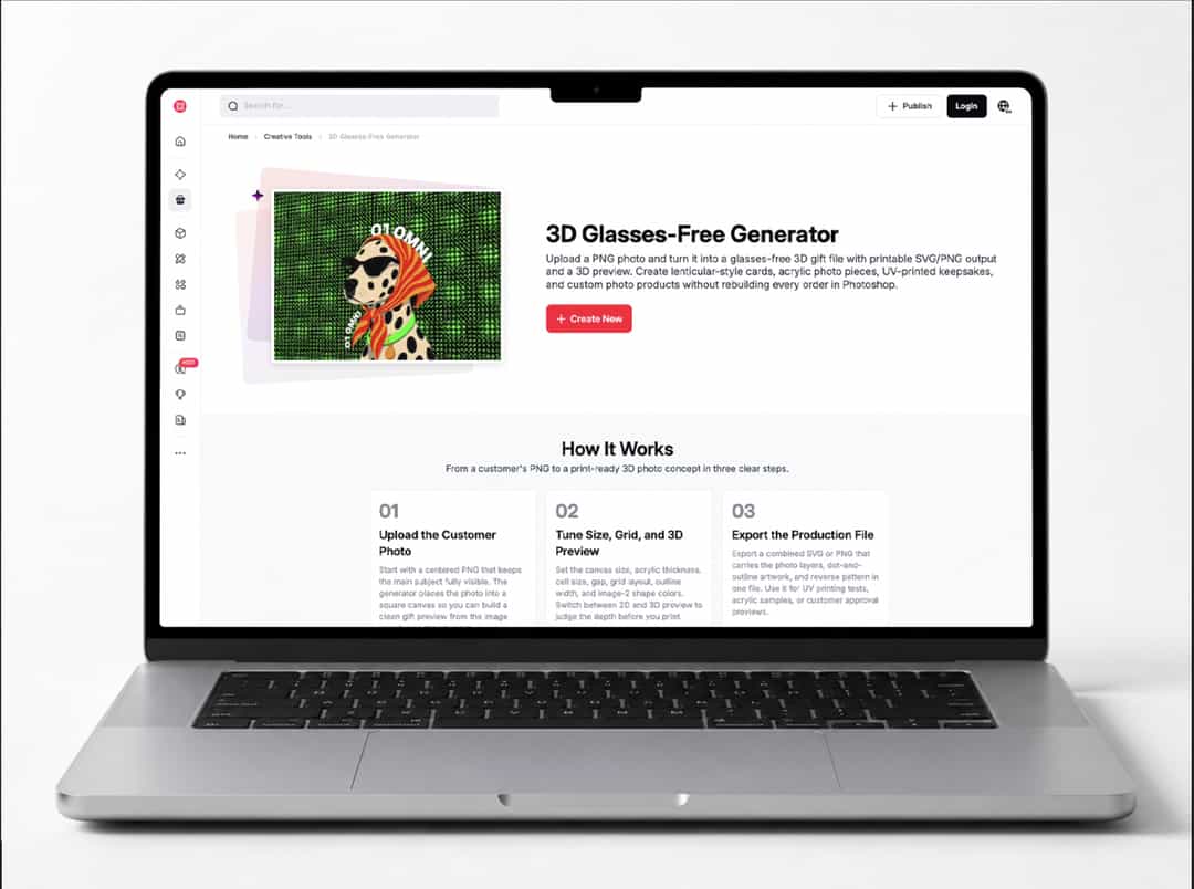 xTool KI-Design-Generator für UV-Druck