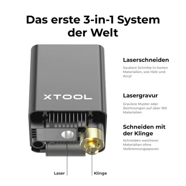 xTool M1 Desktop Hybridlaser mit integriertem Schneideplotter