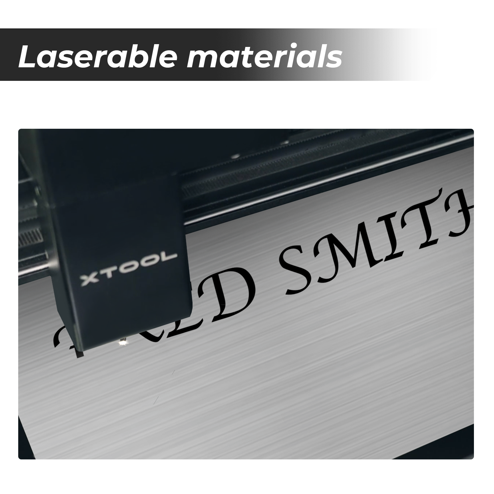 Lasergravur Zweifarbige Kunststoffschilder Testset (16 Stk.)