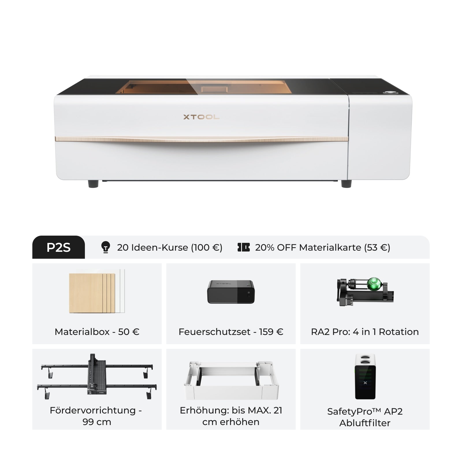 xTool P2 & P2S 55W Desktop CO2 Laser Cutter