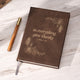 Braun-zu-Gold laserfähiges PU-Notizbuch