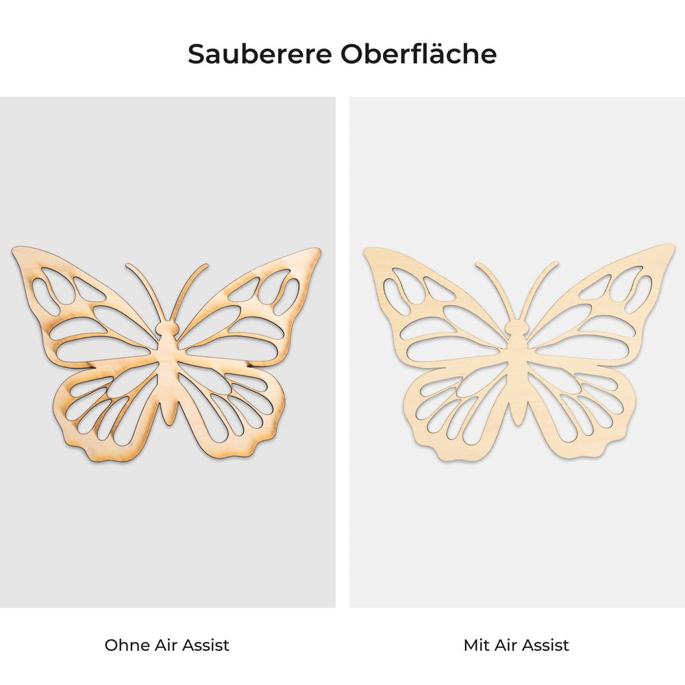 Smear marks without Air Assist Example image