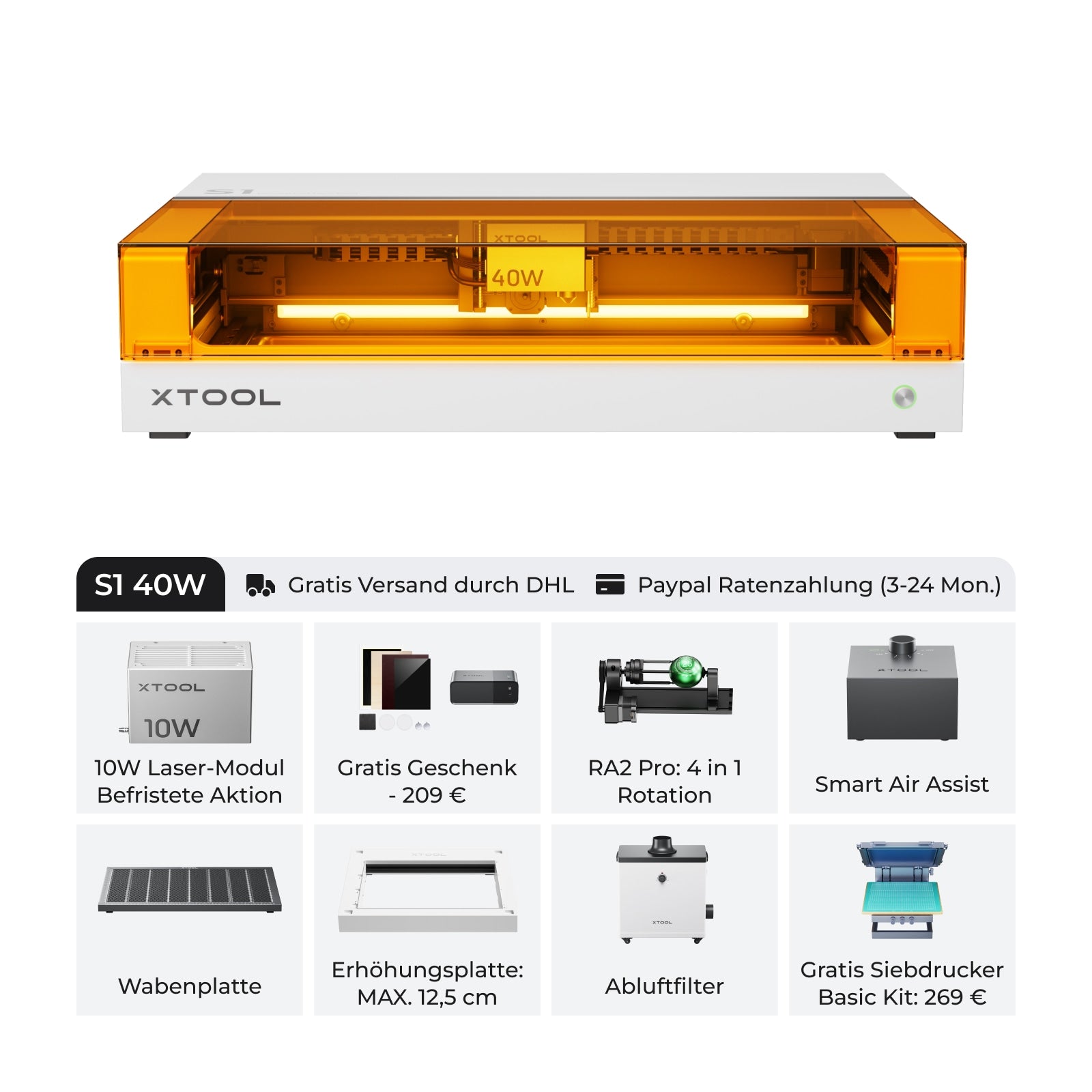 xTool S1: der sichere und leistungsstarke Diodenlaser