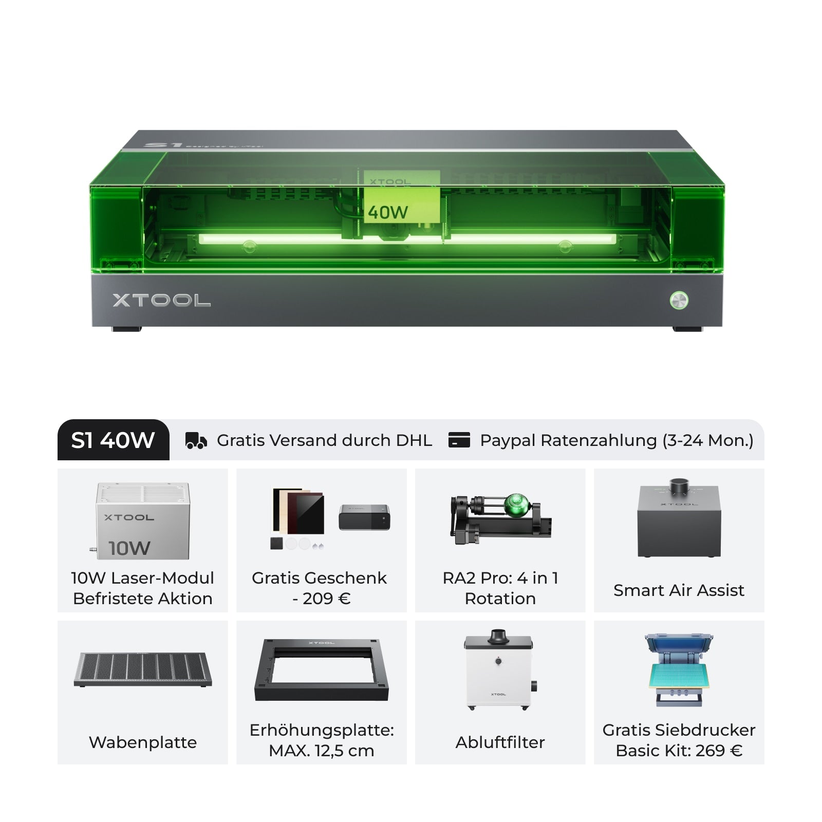 xTool S1: der sichere und leistungsstarke Diodenlaser