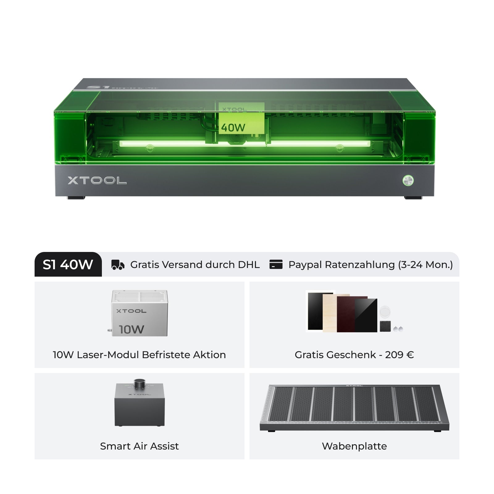 xTool S1: der sichere und leistungsstarke Diodenlaser