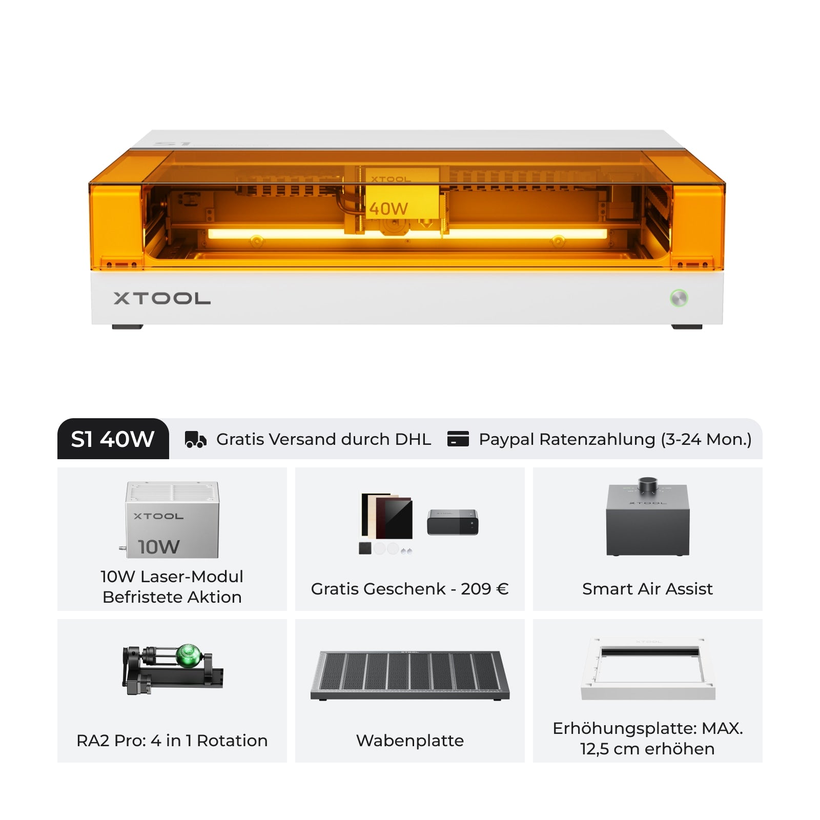 xTool S1: der sichere und leistungsstarke Diodenlaser