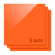 3 mm Orange opake glänzende Acrylplatte Plexiglas für Diodenlaser-Schneiden (3 Stk.)