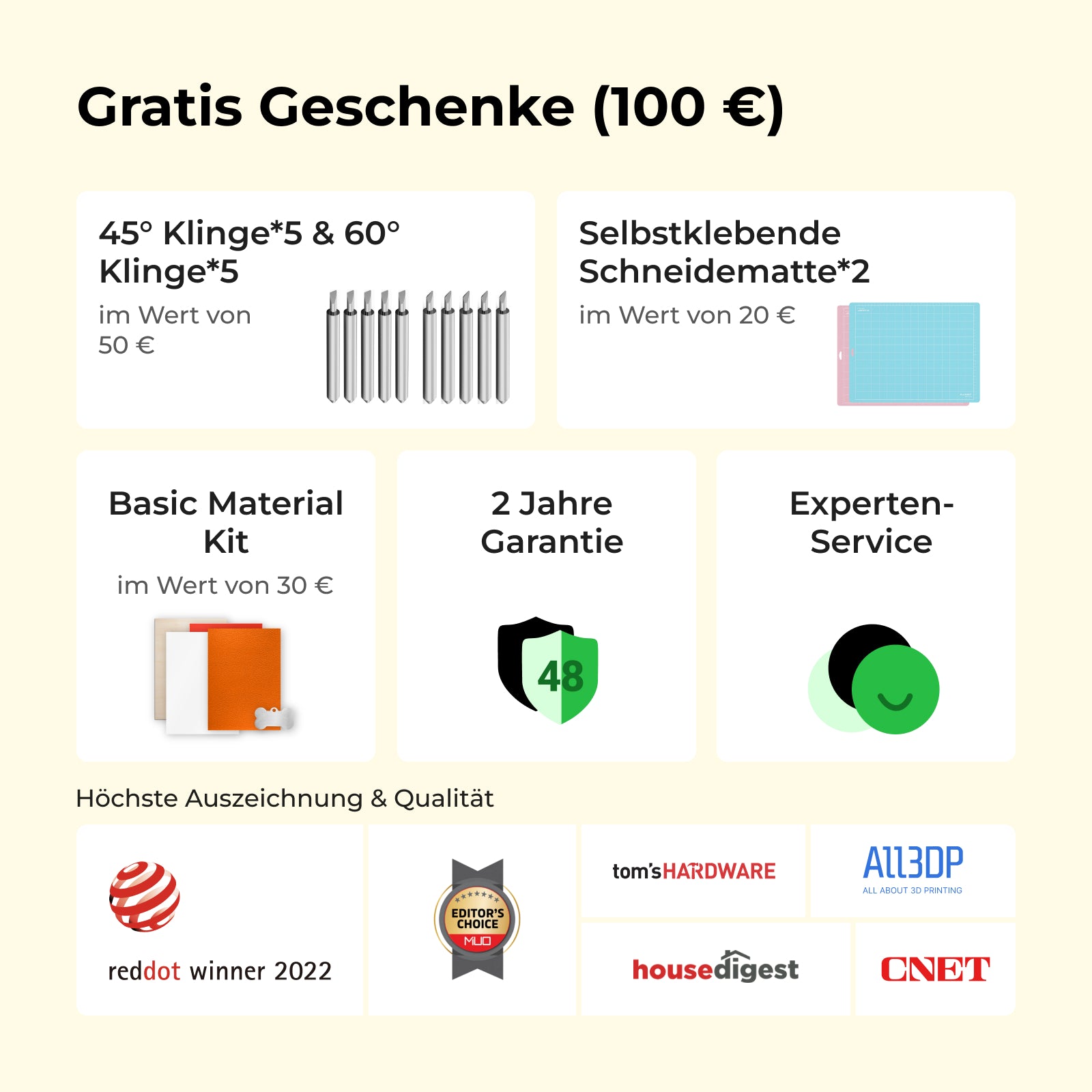 xTool M1 Desktop Hybridlaser mit integriertem Schneideplotter