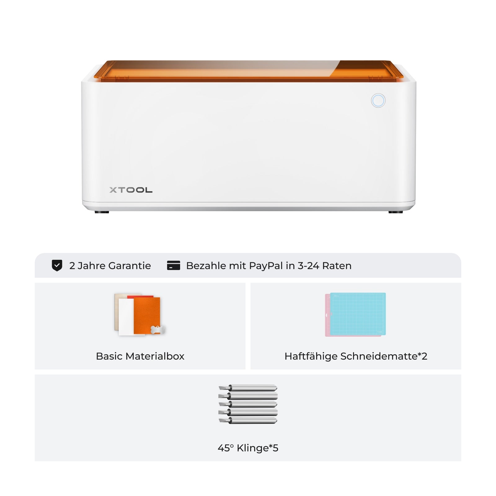 xTool M1 Desktop Hybridlaser mit integriertem Schneideplotter