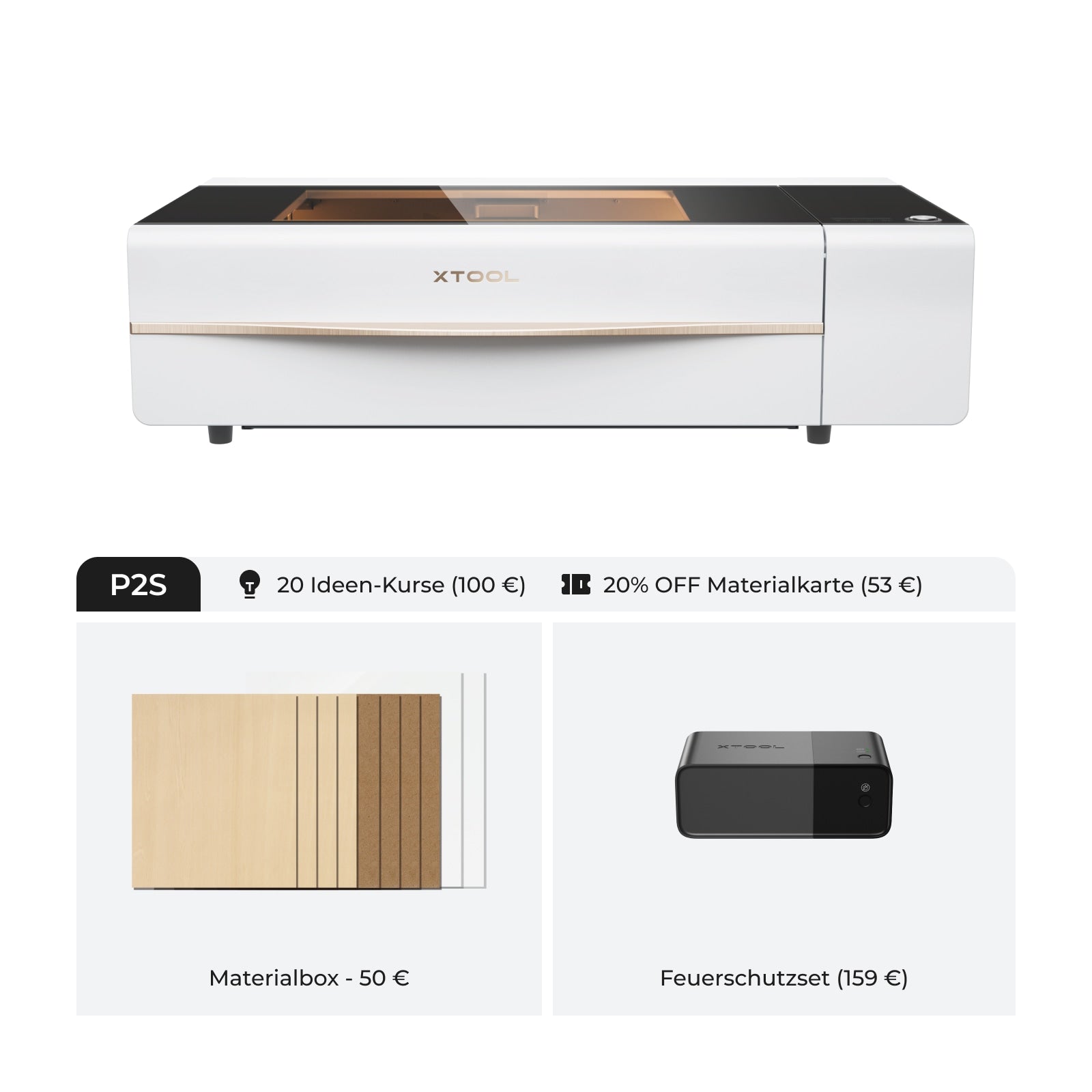 xTool P2S 55W Desktop CO2 Laser Cutter