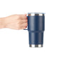 Marineblaues Edelstahl-Tumbler-Set mit Griff (591 ml)