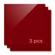 3mm Rotes feuerhemmendes Acrylglasblatt Plexiglas für Diodenlaserschneiden (3 Stk.)