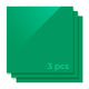 3 mm grünes, opakes, glänzendes Acrylglas-Plexiglas für Diodenlaserschneiden (3 Stück)