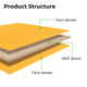 3mm gelbe MDF-Platte (10 Stk.)