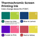 Thermochrome Siebdruckfarbe-Set (4 Farben)