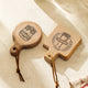 Runder und quadratischer magnetischer Flaschenöffner aus Holz (2 Stk.)