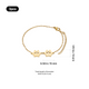 Goldenes Edelstahl-Armband mit Hundepfote (3 Stk.)