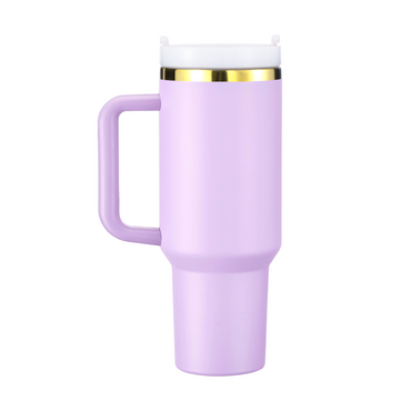 Lila bis Gold Edelstahlbecher mit abnehmbarem Griff (40 oz)
