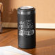 Schwarz zu Silber Schlanker Dosenhalter (355 ml)