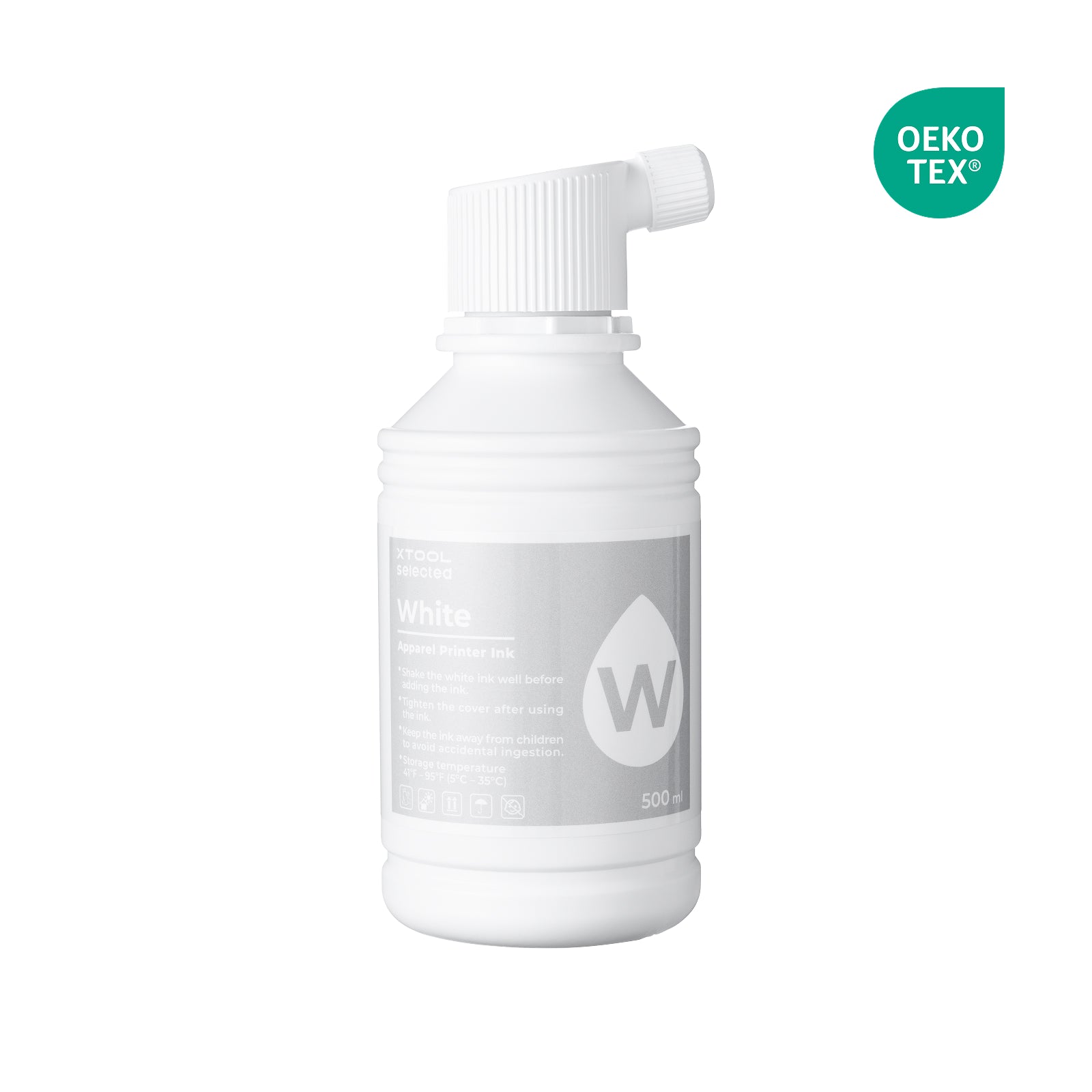 xTool Selected Apparel Printer Weiß-Tinte (500 ml)
