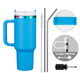 Tiefblau bis irisierender Edelstahl-Tumbler mit abnehmbarem Griff (40 oz)