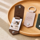 Mehrfarbiger PU-Leder-Schlüsselanhänger mit Sublimations-Aluminiumplatte (6 Stück)