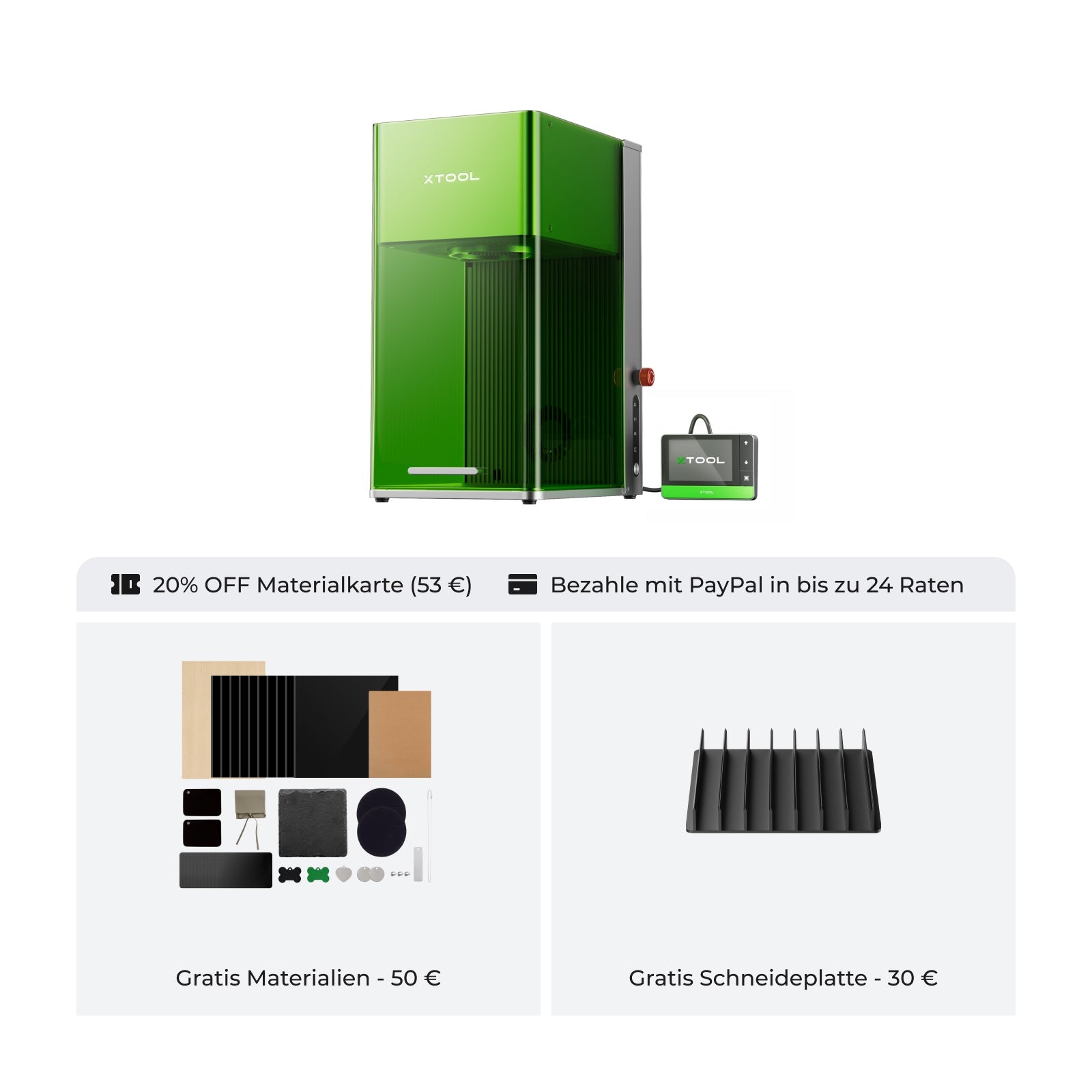 F1 Ultra - 20W Faser & Diodenlasergravierer