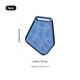 Geometrische blaue Glasmedaille