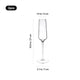 Champagnergläser aus Glas (2 Stk.)