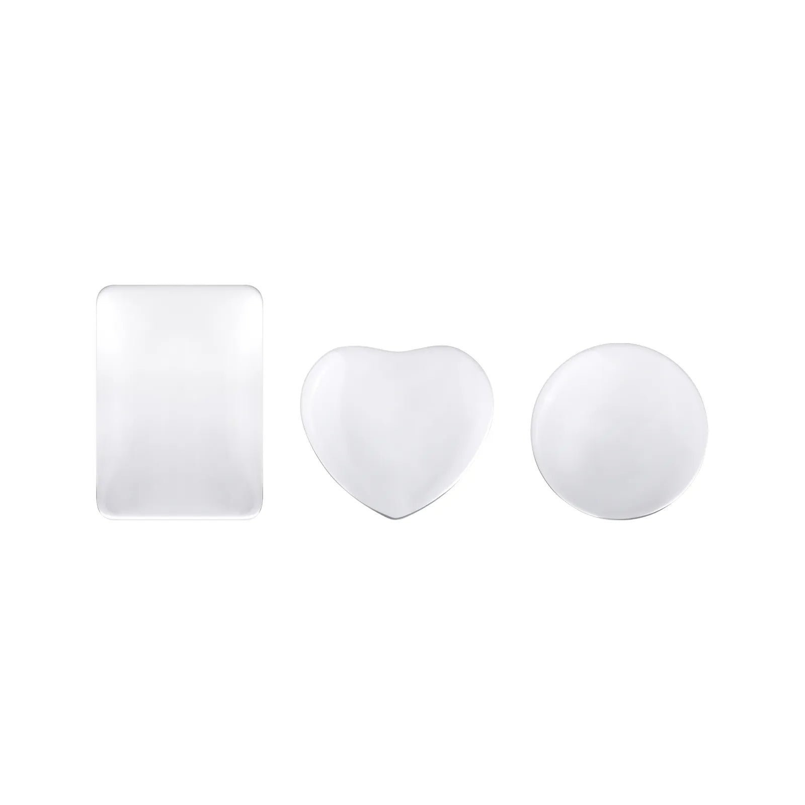 Kühlschrankmagnete mit Glas-Cabochons in verschiedenen Formen (9 Stk.)