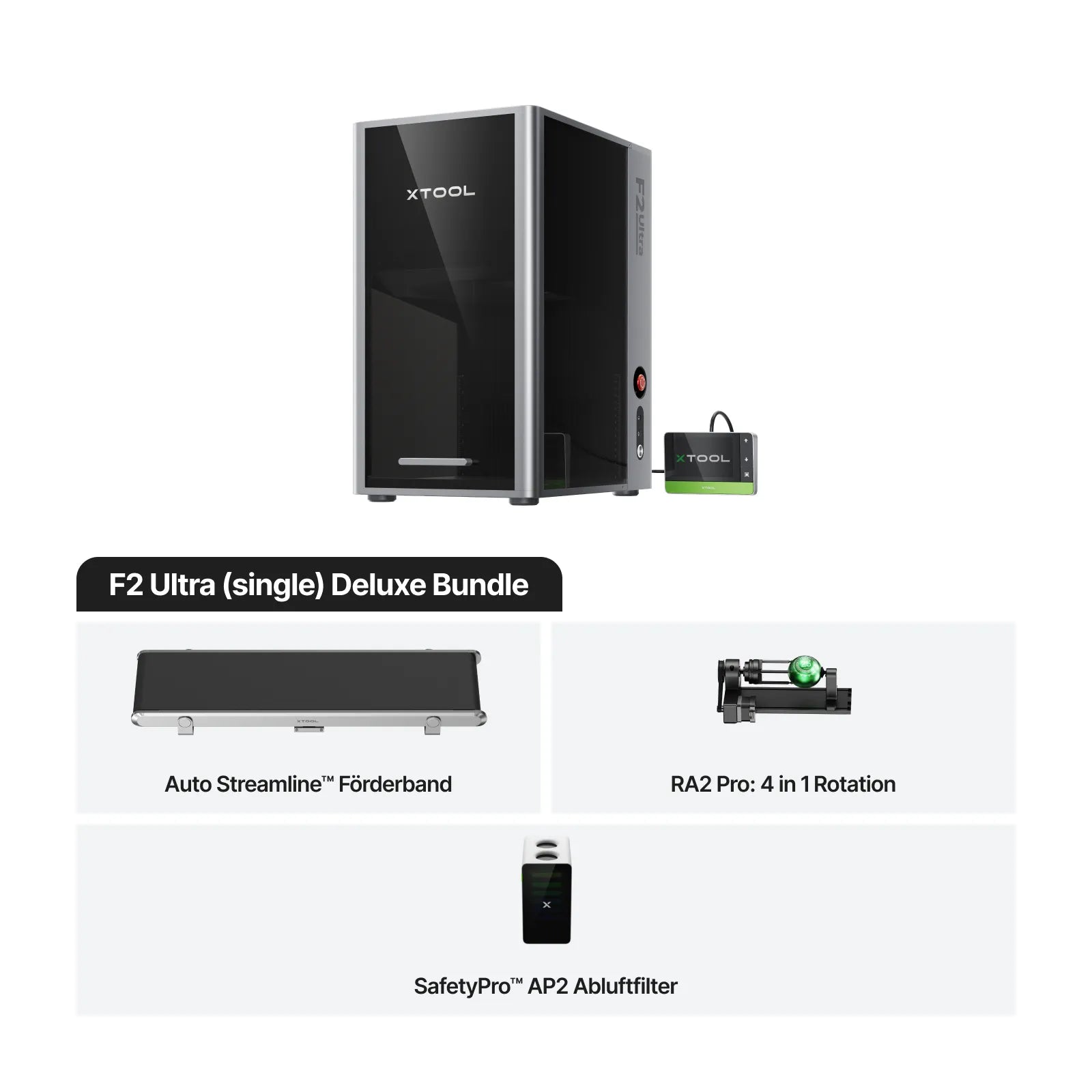 xTool F2 Ultra 60W MOPA & 40W Dioden-Dual-Lasergravierer
