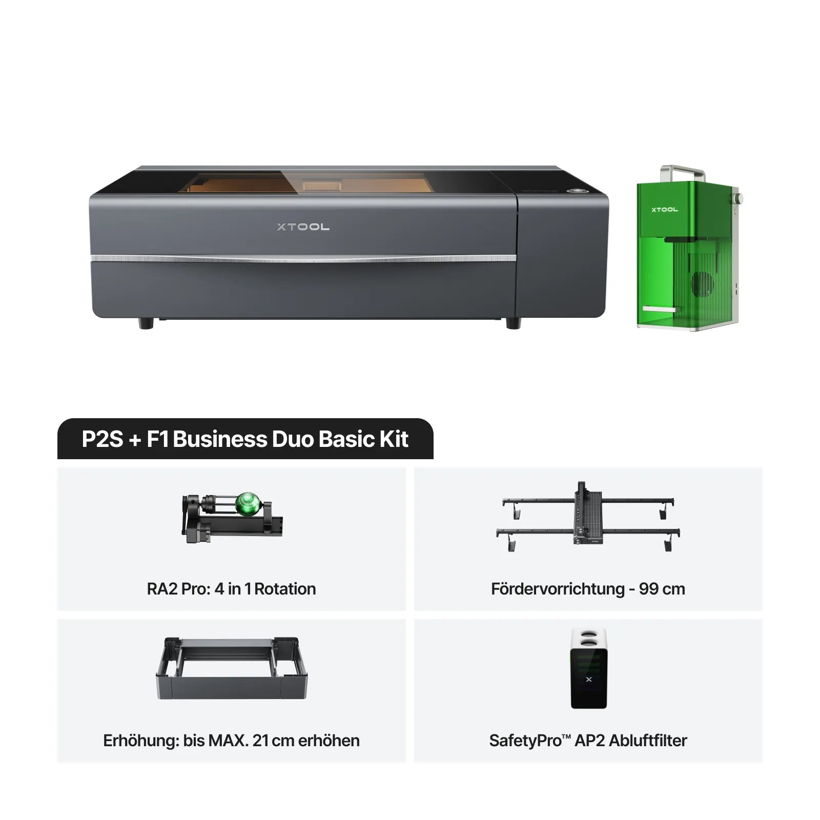 xTool P2S + F1 Ultra/F1 Ultimatives Produktives Business Duo
