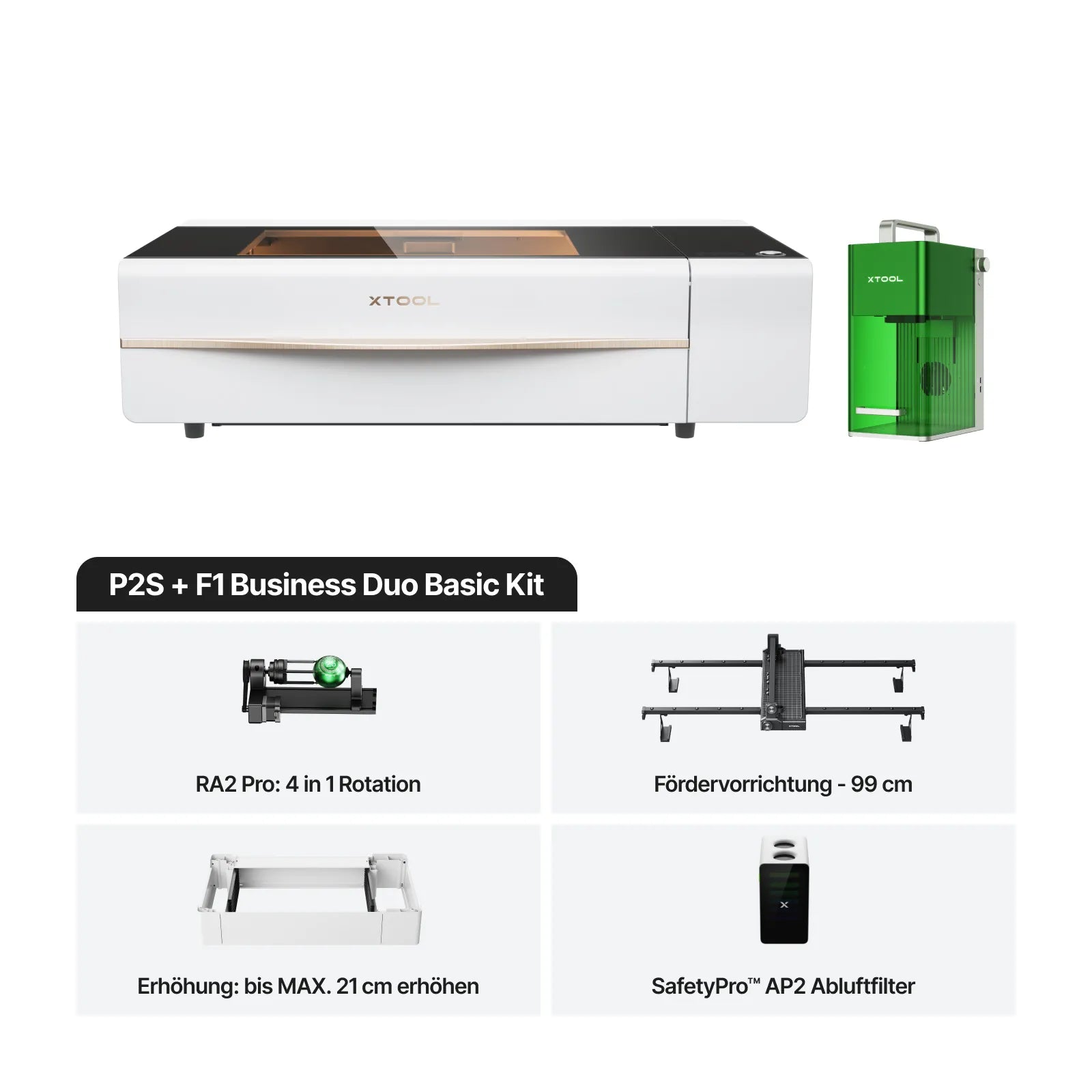 xTool P2S + F1 Ultra/F1 Ultimatives Produktives Business Duo