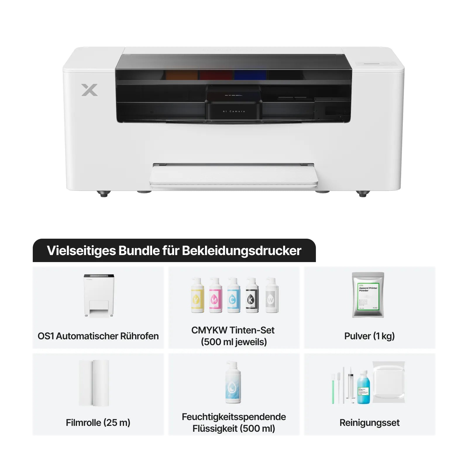 xTool Apparel Printer: One-Click-DTF-Drucker, mühelose Anpassung für dein Geschäft