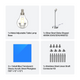 Modernes, verstellbares Tischlampen-Set
