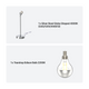 Modernes, verstellbares Tischlampen-Set