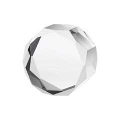Scalloped circle k9 crystal 01 medium