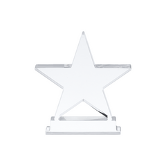 Star shaped acrylic trophy 2pcs 02 medium