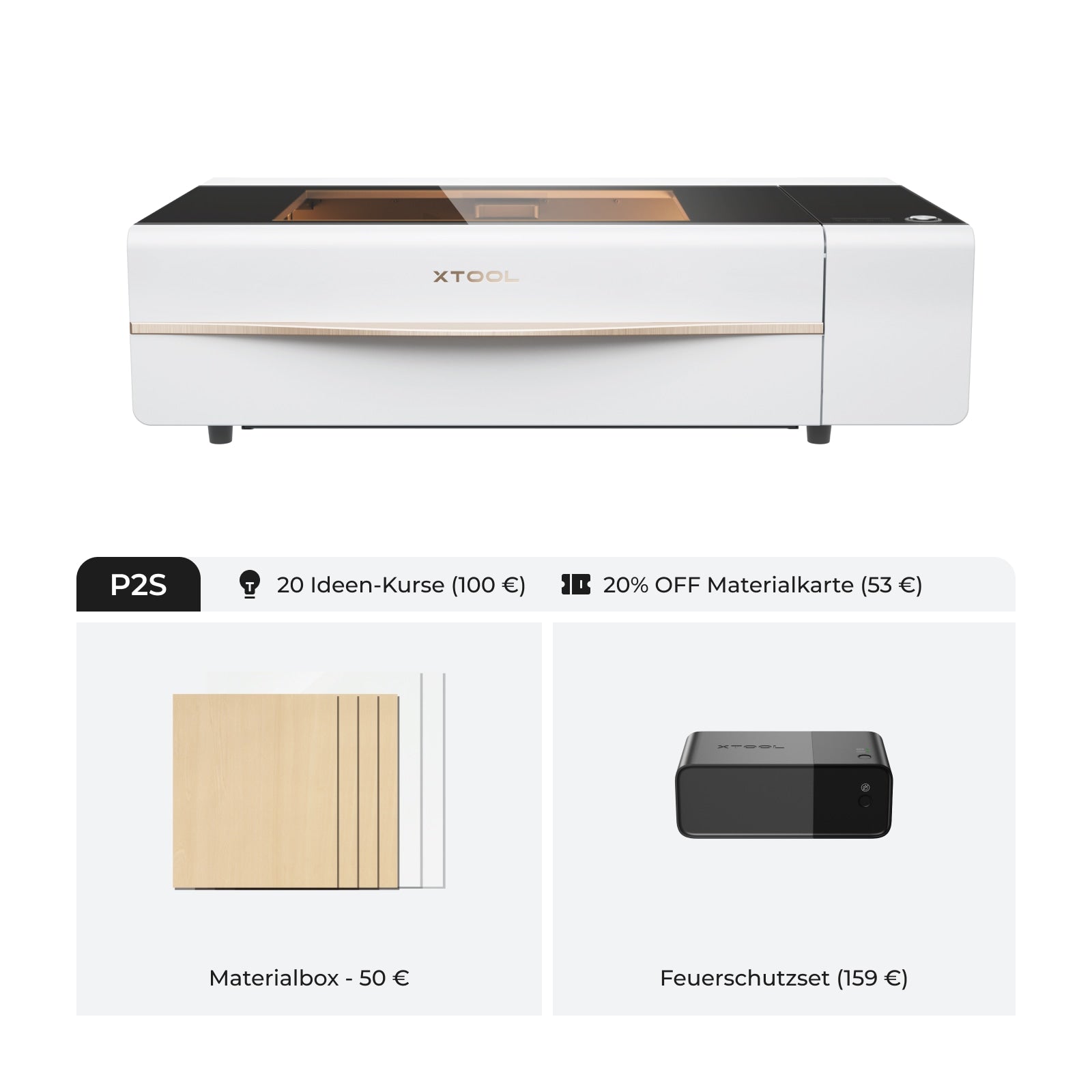 xTool P2S 55W Desktop CO2 Laser Cutter