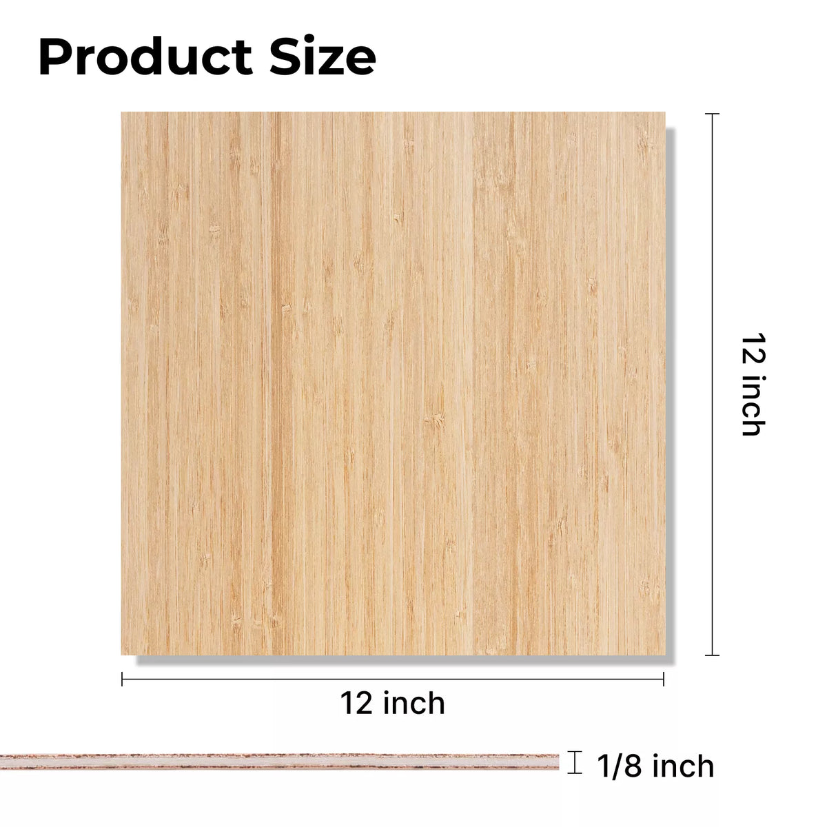 3mm Bambus-Sperrholzplatten (6 Stk.)